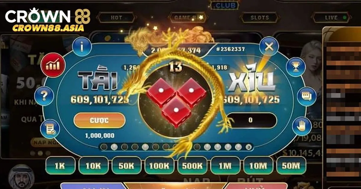 Hướng dẫn cách chơi tài xỉu Crown88 dành cho người mới